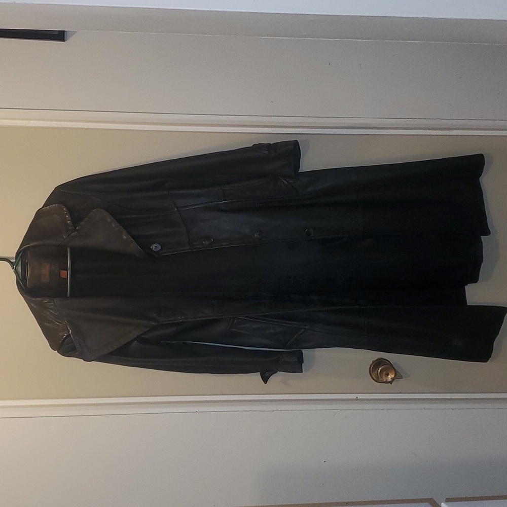 Vintage full length leather jacket - Picture 8 of 8